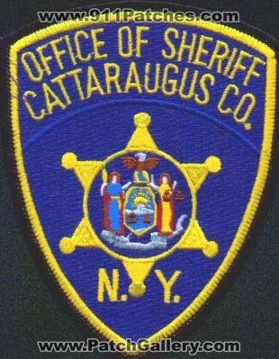 Cattaraugus County Sheriff
Thanks to EmblemAndPatchSales.com for this scan.
Keywords: new york office of