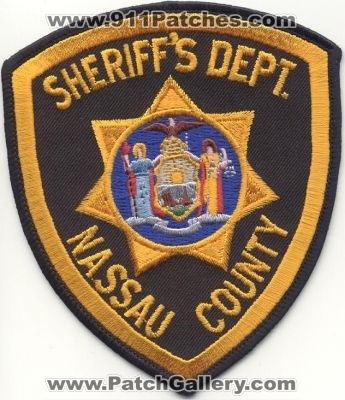 Nassau County Sheriff's Dept
Thanks to EmblemAndPatchSales.com for this scan.
Keywords: new york sheriffs department