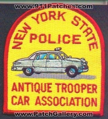New York State Police Antique Trooper Car Association
Thanks to EmblemAndPatchSales.com for this scan.
Keywords: nysp