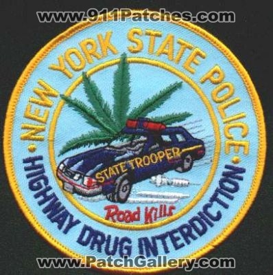 New York State Police Highway Drug Interdiction
Thanks to EmblemAndPatchSales.com for this scan.
Keywords: nysp