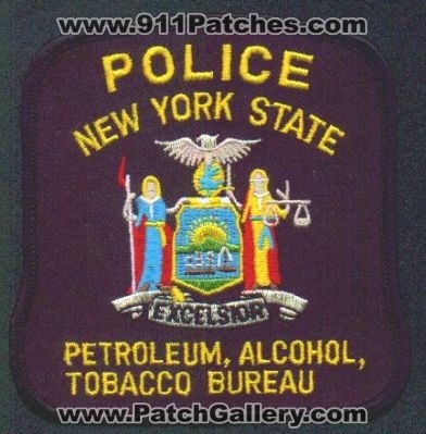 New York State Police Petroleum Alcohol Tobacco Bureau
Thanks to EmblemAndPatchSales.com for this scan.
Keywords: nysp