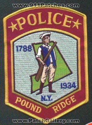Pound Ridge Police
Thanks to EmblemAndPatchSales.com for this scan.
Keywords: new york