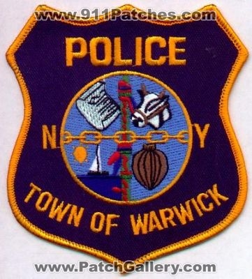 Warwick Police
Thanks to EmblemAndPatchSales.com for this scan.
Keywords: new york town of