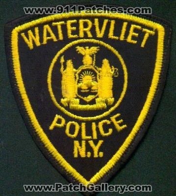 Watervliet Police
Thanks to EmblemAndPatchSales.com for this scan.
Keywords: new york