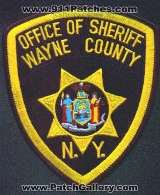 Wayne County Sheriff
Thanks to EmblemAndPatchSales.com for this scan.
Keywords: new york office of