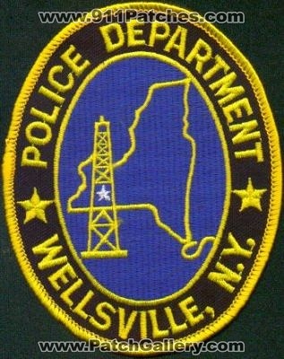 Wellsville Police Department
Thanks to EmblemAndPatchSales.com for this scan.
Keywords: new york