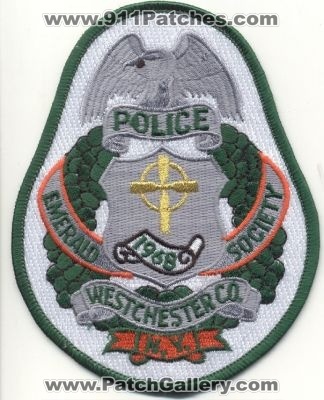 Westchester County Police Emerald Society
Thanks to EmblemAndPatchSales.com for this scan.
Keywords: new york