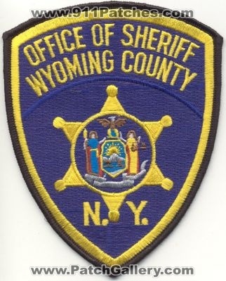 Wyoming County Sheriff
Thanks to EmblemAndPatchSales.com for this scan.
Keywords: new york office of