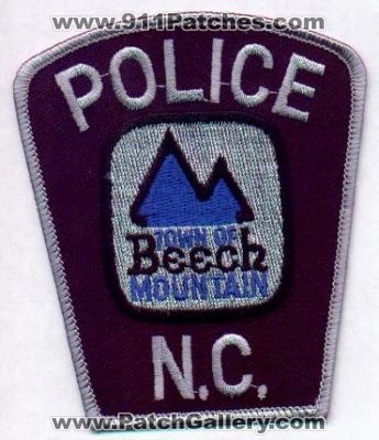 Beech Mountain Police
Thanks to EmblemAndPatchSales.com for this scan.
Keywords: north carolina