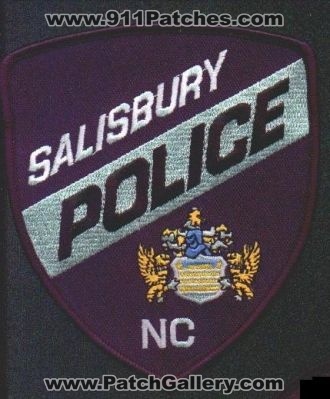 Salisbury Police
Thanks to EmblemAndPatchSales.com for this scan.
Keywords: north carolina