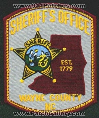Wayne County Sheriff's Office
Thanks to EmblemAndPatchSales.com for this scan.
Keywords: north carolina sheriffs