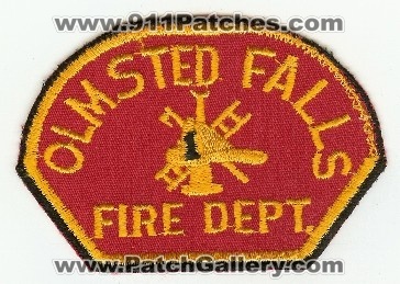 Olmsted Falls Fire Dept
Thanks to PaulsFirePatches.com for this scan.
Keywords: ohio department