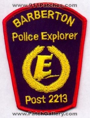 Barberton Police Explorer Post 2213
Thanks to EmblemAndPatchSales.com for this scan.
Keywords: ohio