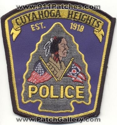 Cuyahoga Heights Police
Thanks to EmblemAndPatchSales.com for this scan.
Keywords: ohio