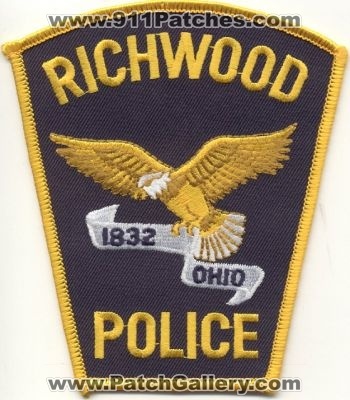 Richwood Police
Thanks to EmblemAndPatchSales.com for this scan.
Keywords: ohio