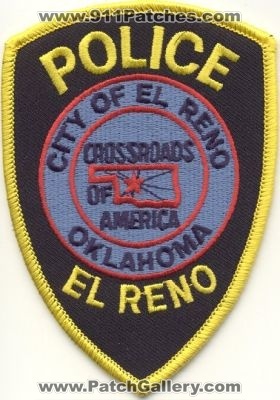 El Reno Police
Thanks to EmblemAndPatchSales.com for this scan.
Keywords: oklahoma city of