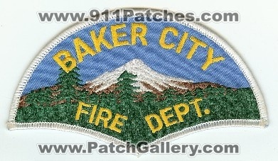 Baker City Fire Dept
Thanks to PaulsFirePatches.com for this scan.
Keywords: oregon department
