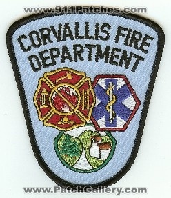 Corvallis Fire Department
Thanks to PaulsFirePatches.com for this scan.
Keywords: oregon