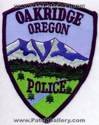 Oakridge Police
Thanks to EmblemAndPatchSales.com for this scan.
Keywords: oregon