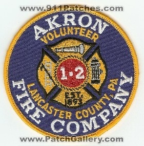 Akron Volunteer Fire Company
Thanks to PaulsFirePatches.com for this scan.
Keywords: pennsylvania 1 2 lancaster county