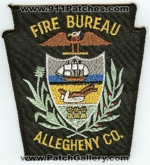 Allegheny County Fire Bureau
Thanks to PaulsFirePatches.com for this scan.
Keywords: pennsylvania