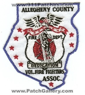 Allegheny County Vol Fire Fighters Assoc
Thanks to PaulsFirePatches.com for this scan.
Keywords: pennsylvania volunteer association