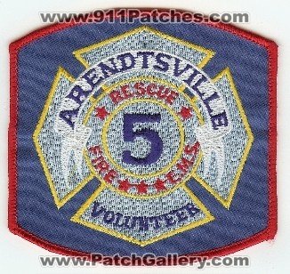 Arendtsville Volunteer Fire Rescue 5
Thanks to PaulsFirePatches.com for this scan.
Keywords: pennsylvania ems