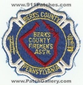 Berks County Firemens Assn
Thanks to PaulsFirePatches.com for this scan.
Keywords: pennsylvania association