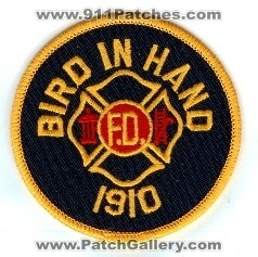 Bird In Hand FD
Thanks to PaulsFirePatches.com for this scan.
Keywords: pennsylvania fire department f.d.