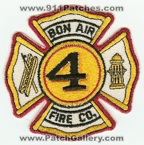 Bon Air Fire Co 4
Thanks to PaulsFirePatches.com for this scan.
Keywords: pennsylvania company