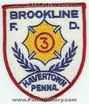 Brookline FD 3
Thanks to PaulsFirePatches.com for this scan.
Keywords: pennsylvania fire department havertown