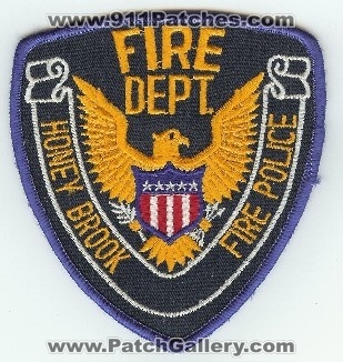 Honey Brook Fire Police Dept
Thanks to PaulsFirePatches.com for this scan.
Keywords: pennsylvania department