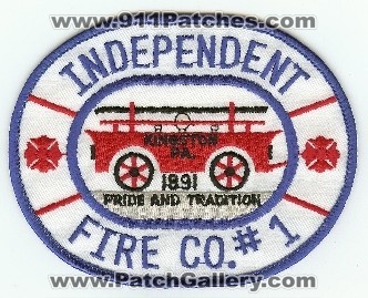 Independent Fire Co #1
Thanks to PaulsFirePatches.com for this scan.
Keywords: pennsylvania kingston