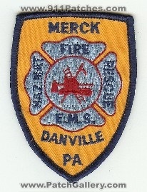 Merck Fire
Thanks to PaulsFirePatches.com for this scan.
Keywords: pennsylvania ems rescue haz mat hazmat danville