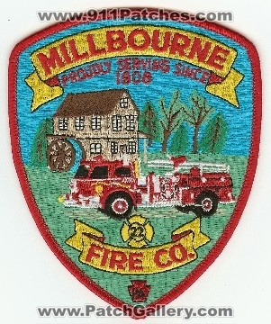 Millbourne Fire Co 22
Thanks to PaulsFirePatches.com for this scan.
Keywords: pennsylvania company