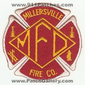 Millersville Fire Co
Thanks to PaulsFirePatches.com for this scan.
Keywords: pennsylvania company