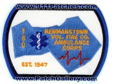 Newmanstown Vol Fire Co Ambulance Corps
Thanks to PaulsFirePatches.com for this scan.
Keywords: pennsylvania volunteer company