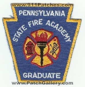 Pennsylvania State Fire Academy Graduate
Thanks to PaulsFirePatches.com for this scan.
