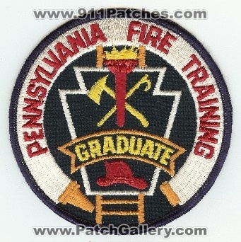 Pennsylvania Fire Training Graduate
Thanks to PaulsFirePatches.com for this scan.
