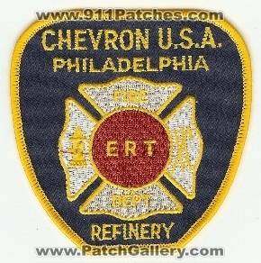 Philadelphia Chevron Refinery ERT
Thanks to PaulsFirePatches.com for this scan.
Keywords: pennsylvania fire emergency response team e.r.t.