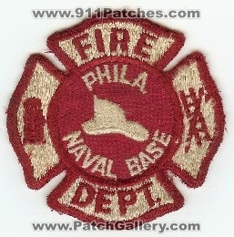 Philadelphia Naval Base Fire Dept
Thanks to PaulsFirePatches.com for this scan.
Keywords: pennsylvania department us navy