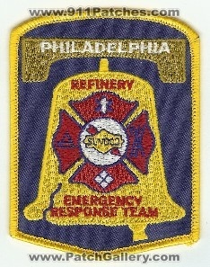 Philadelphia Sunoco Refinery Emergency Response Team
Thanks to PaulsFirePatches.com for this scan.
Keywords: pennsylvania fire