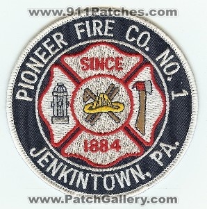 Pioneer Fire Co No 1
Thanks to PaulsFirePatches.com for this scan.
Keywords: pennsylvania company number jenkintown