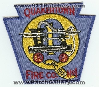 Quakertown Fire Co No 1
Thanks to PaulsFirePatches.com for this scan.
Keywords: pennsylvania company number