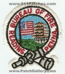 Reading Bureau of Fire
Thanks to PaulsFirePatches.com for this scan.
Keywords: pennsylvania