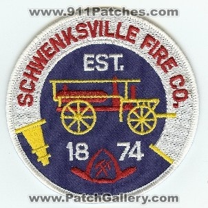 Schwenksville Fire Co
Thanks to PaulsFirePatches.com for this scan.
Keywords: pennsylvania company
