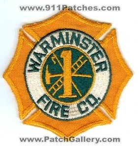 Warminster Fire Co 1
Thanks to PaulsFirePatches.com for this scan.
Keywords: pennsylvania company
