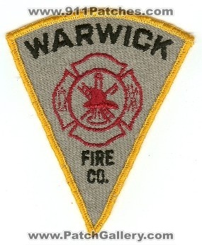 Warwick Fire Co
Thanks to PaulsFirePatches.com for this scan.
Keywords: pennsylvania company