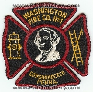 Washington Fire Co #1
Thanks to PaulsFirePatches.com for this scan.
Keywords: pennsylvania company number conshohocken