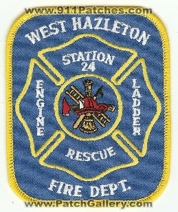 West Hazleton Fire Dept Station 24
Thanks to PaulsFirePatches.com for this scan.
Keywords: pennsylvania department engine ladder rescue